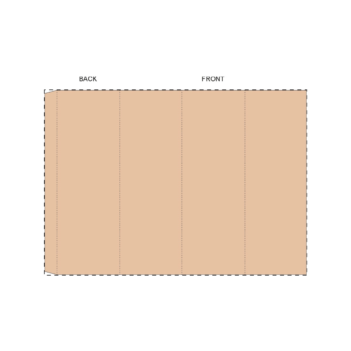 Maßgefertigte Kraft-Papierbanderole (280 x 197 mm)