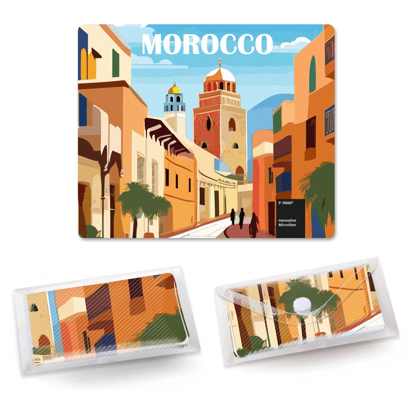 Auf Vorderseite ganzflächig (18 x 15 cm)