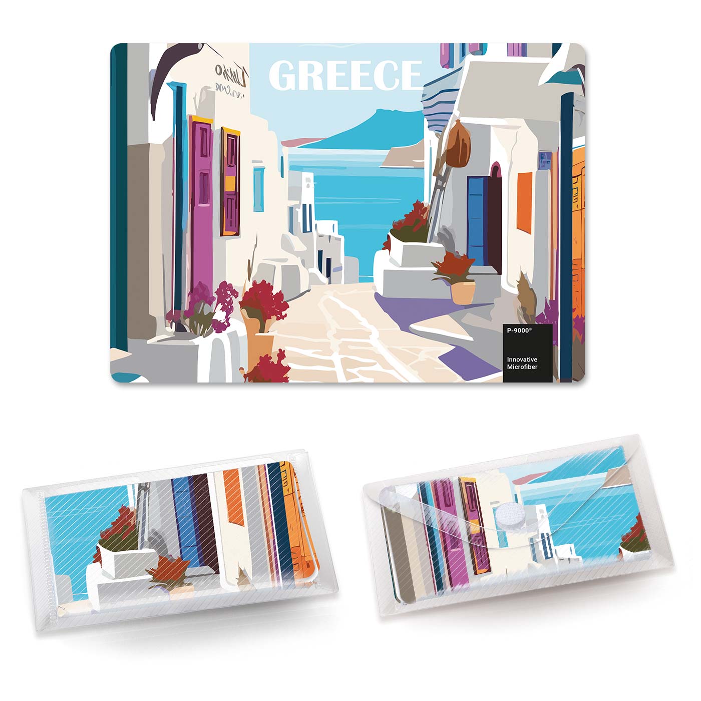 Auf Vorderseite ganzflächig (21 x 15 cm)