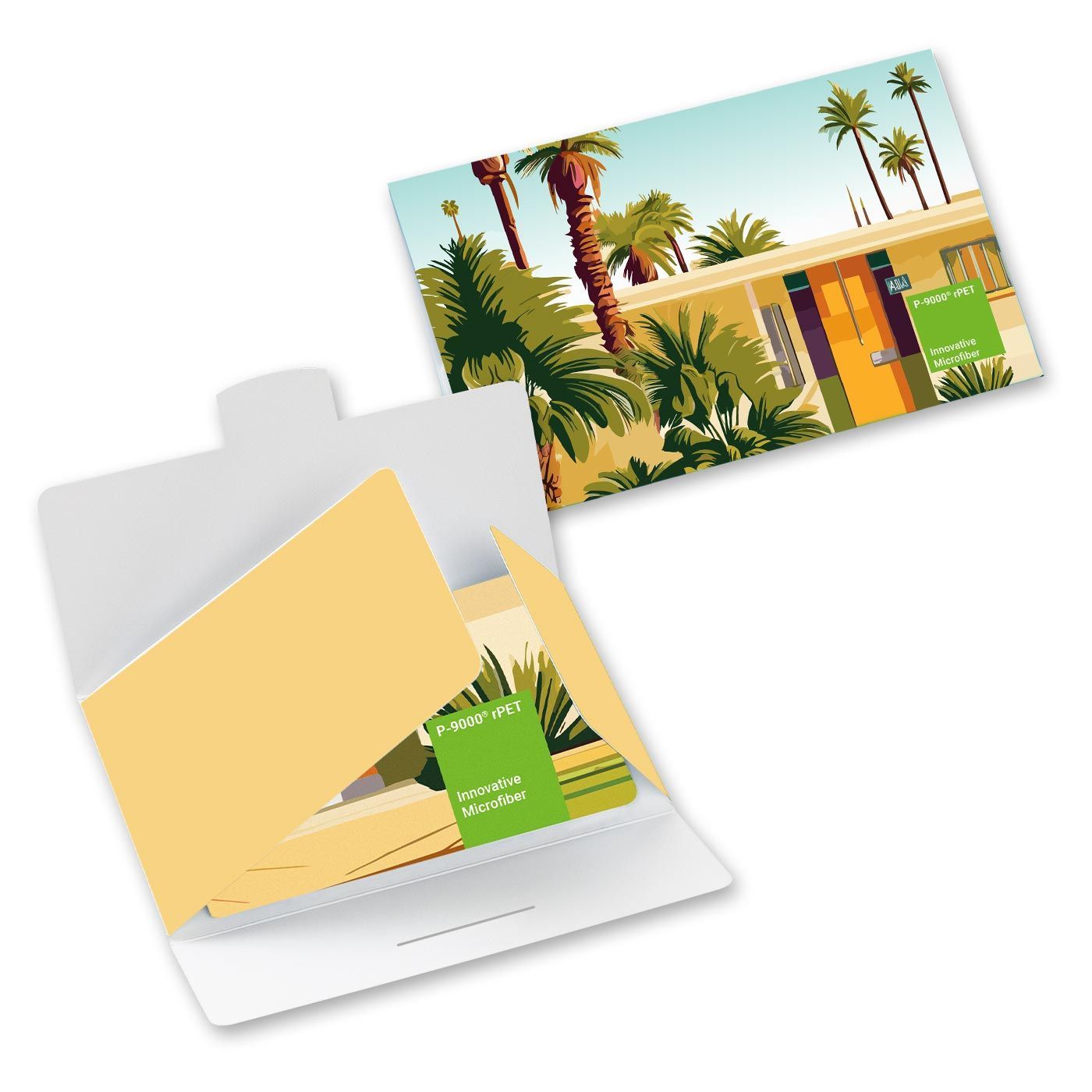 Auf Vorderseite ganzflächig (15 x 15 cm)