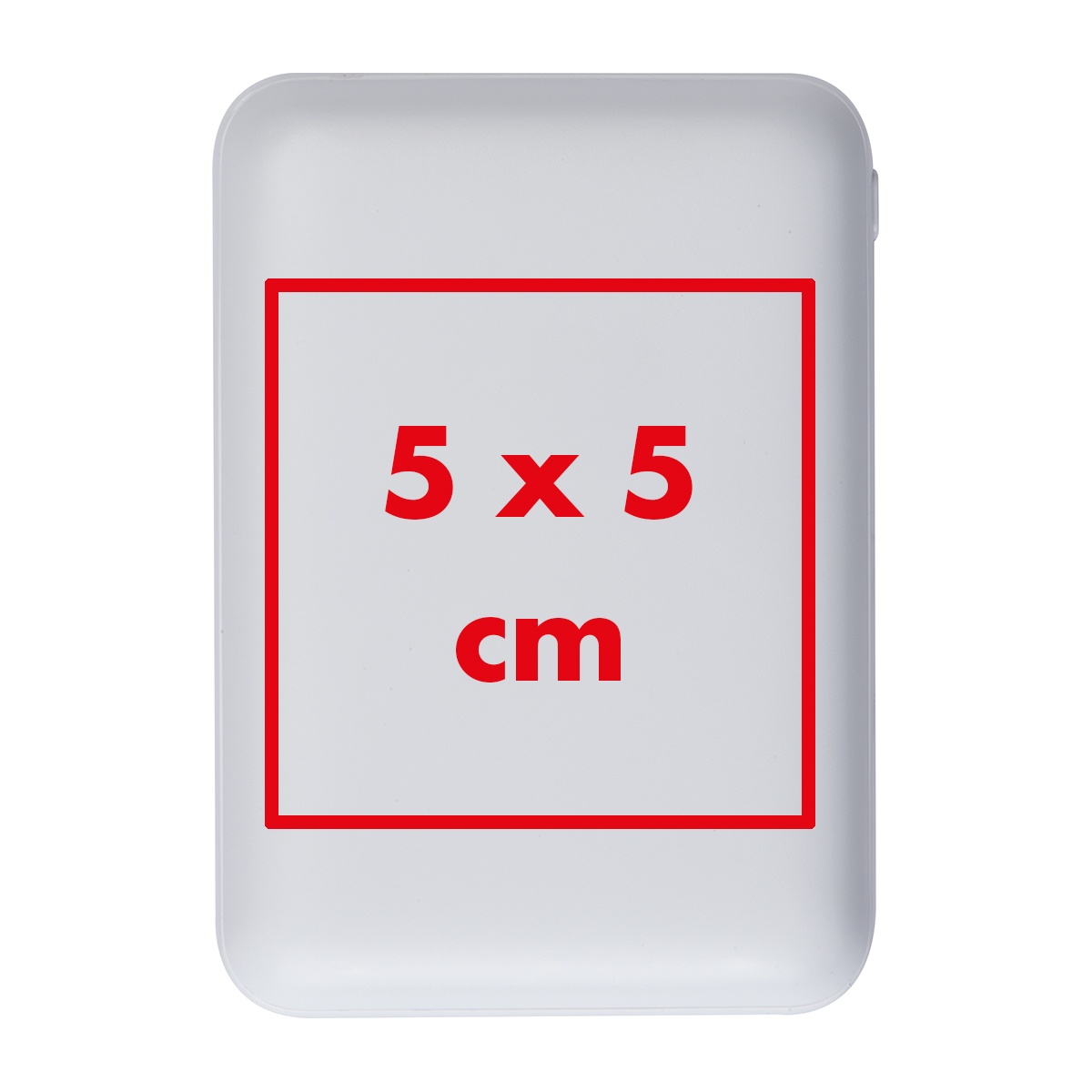Auf die Powerbank (5 x 5 cm)
