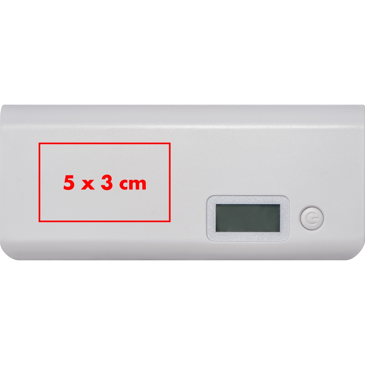 Auf die Powerbank (5 x 3 cm)