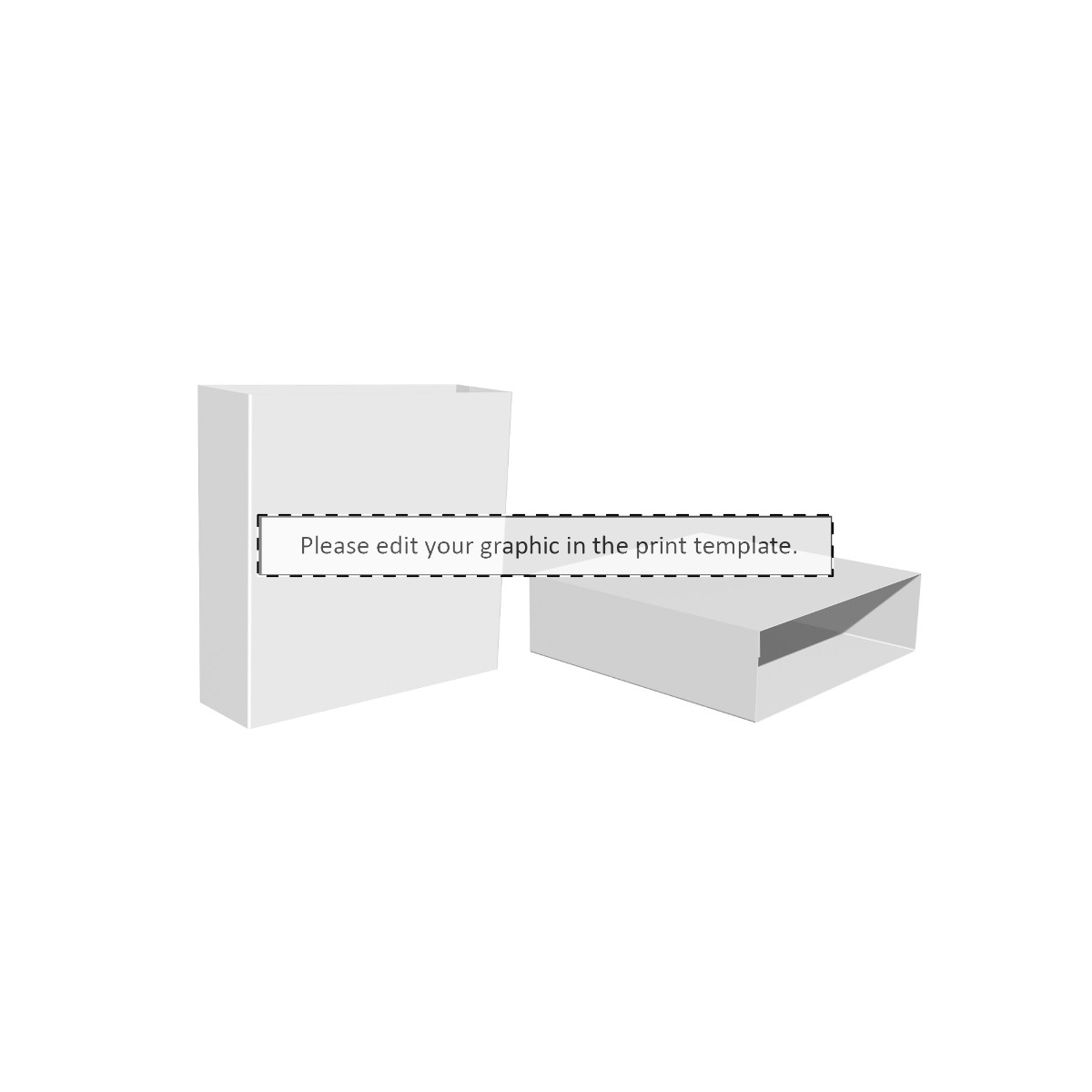 Maßgefertigte Papierbanderole (330 x 205 mm)