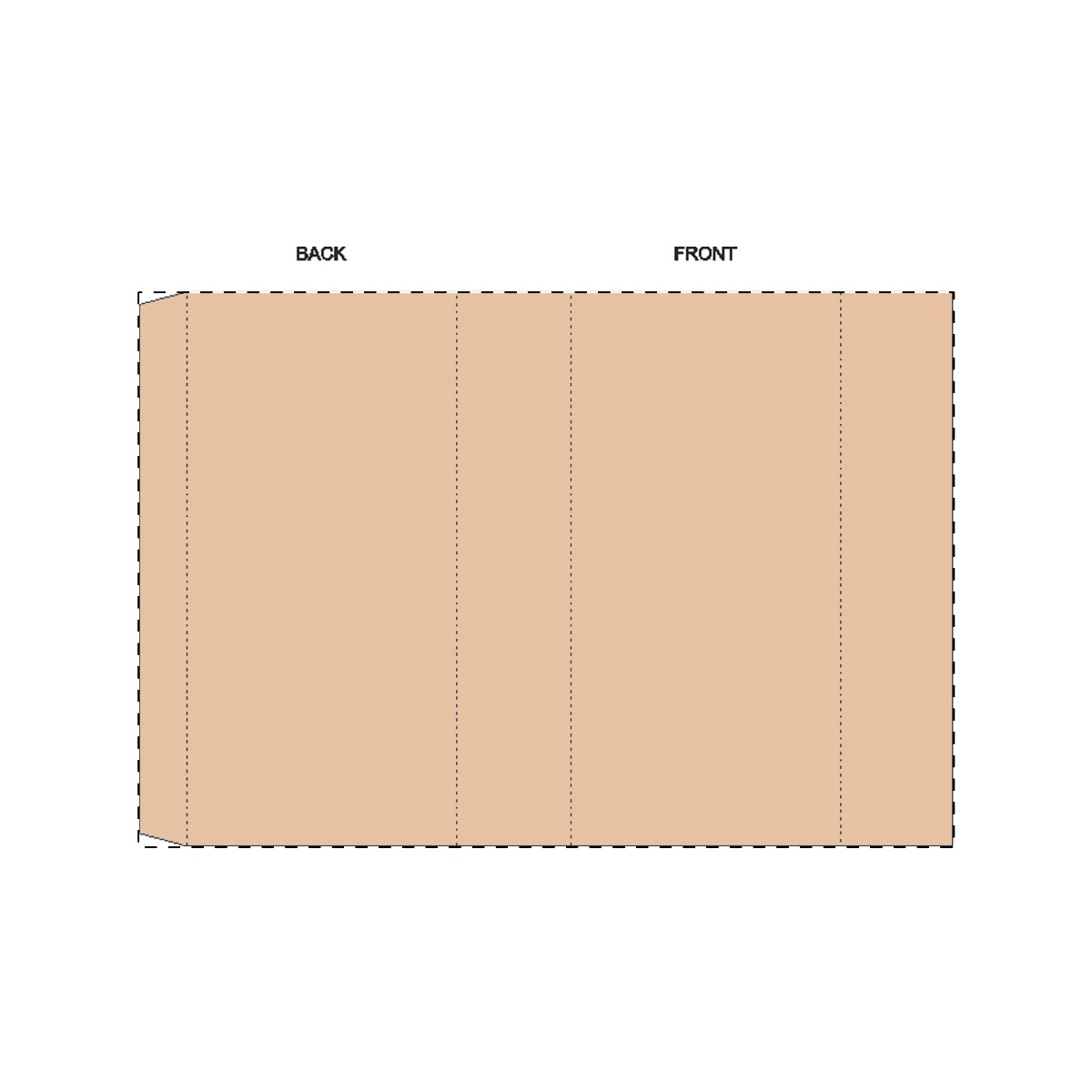 Maßgefertigte Kraft-Papierbanderole (224 x 152 mm)