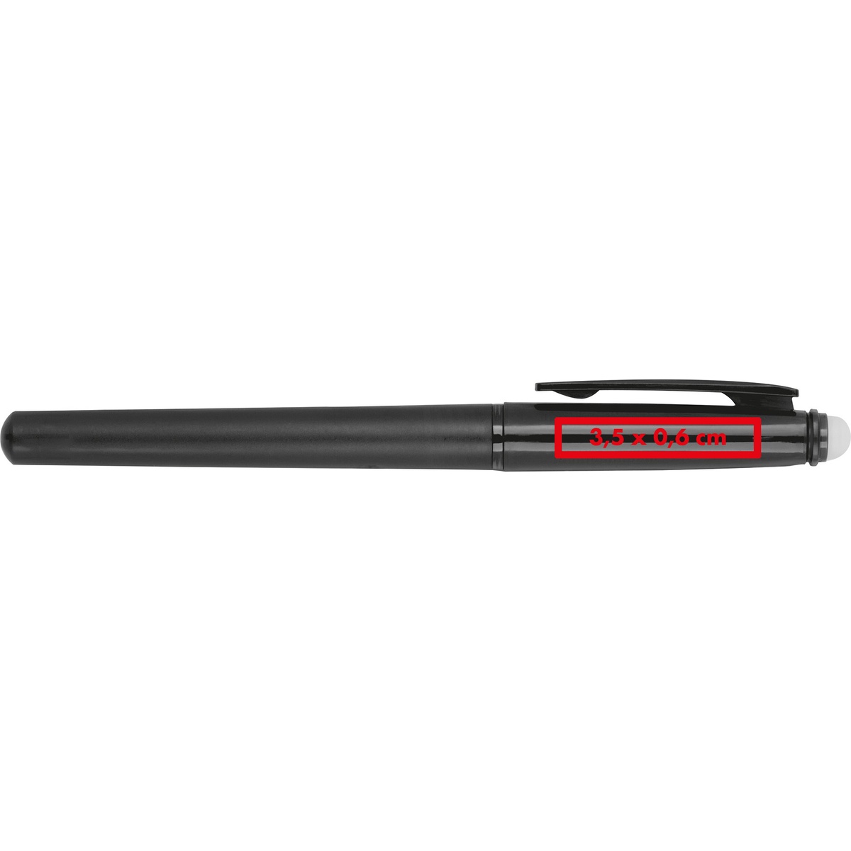 Neben dem Clip (3,5 x 0,6 cm)