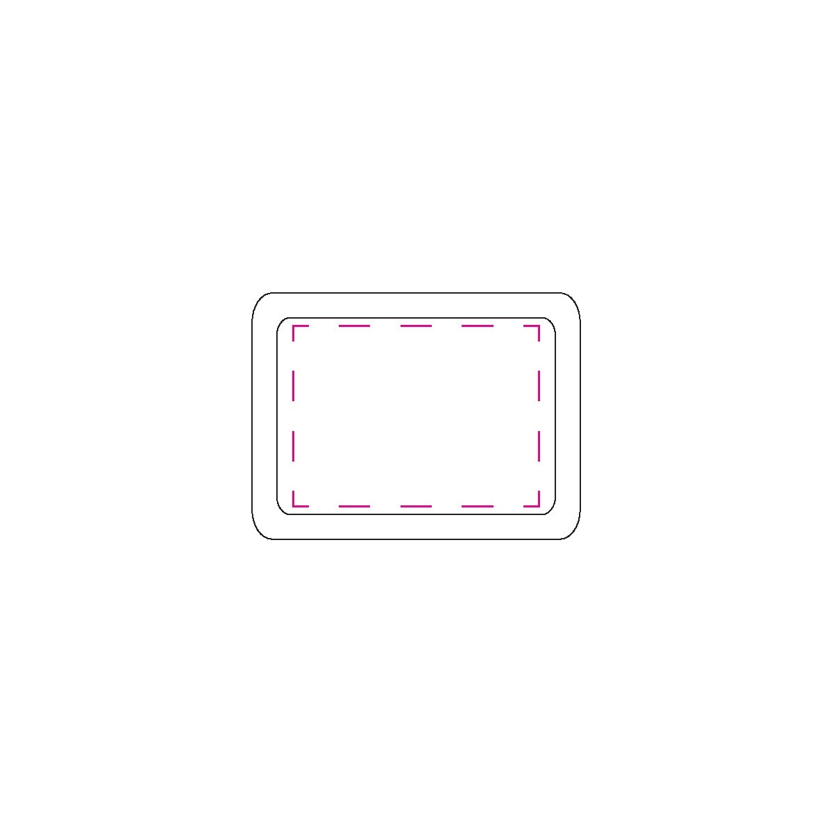 mittig (22 x 30 mm)