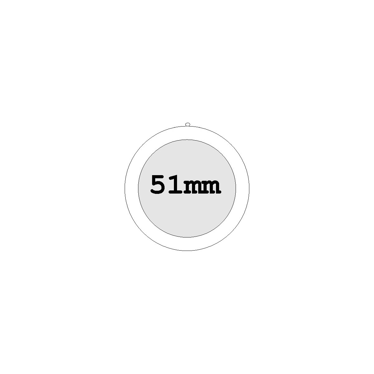 mittig (Ø 51 mm)