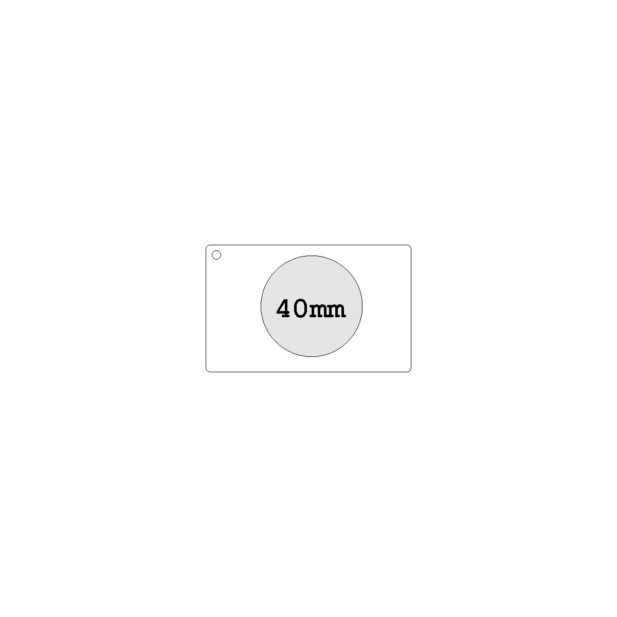 hinten mittig (Ø 40 mm)