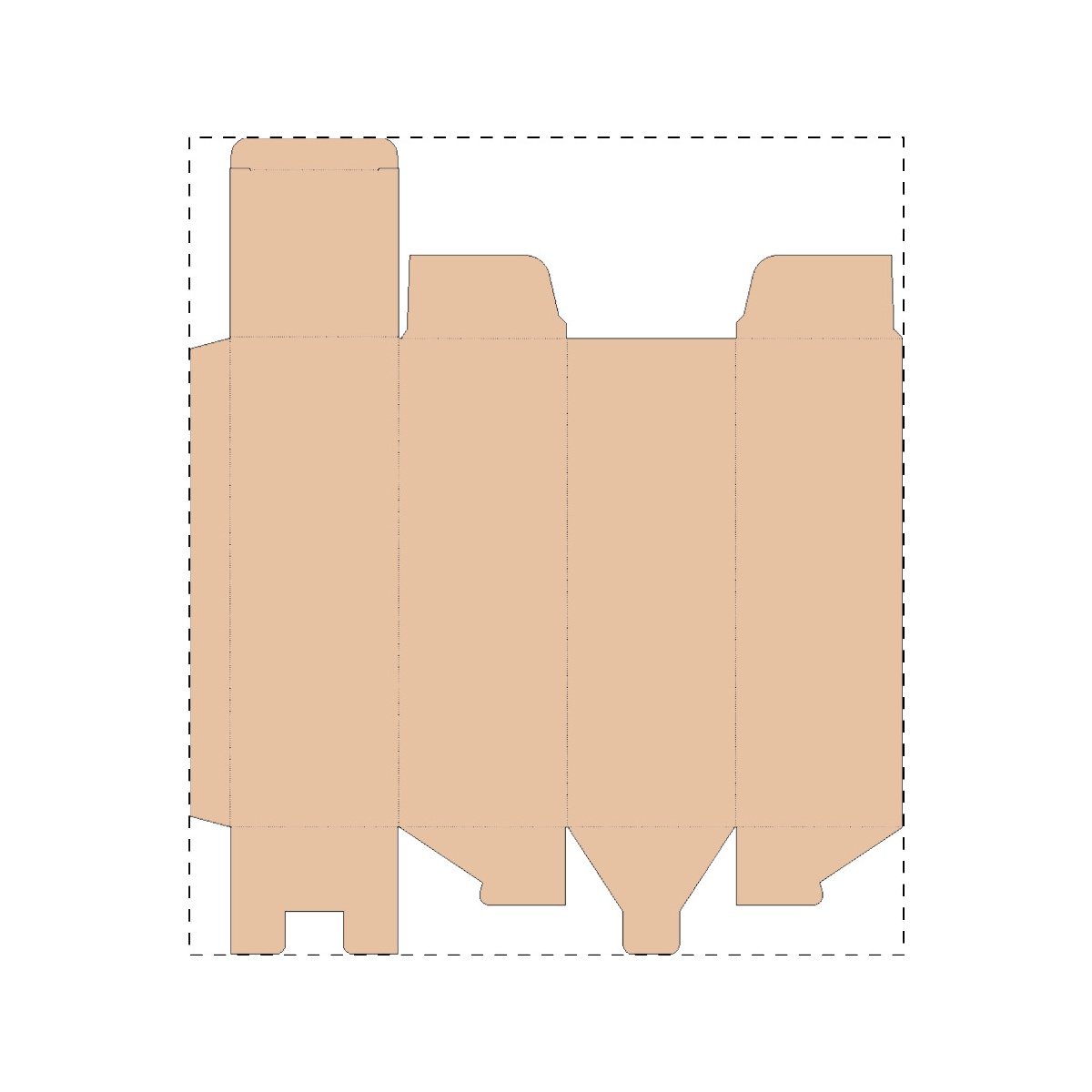 Maßgefertigter Kraft-Wellpappkarton (284 x 325 mm)