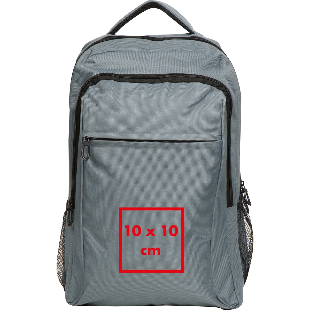 Auf der Unterseite (10 x 10 cm)