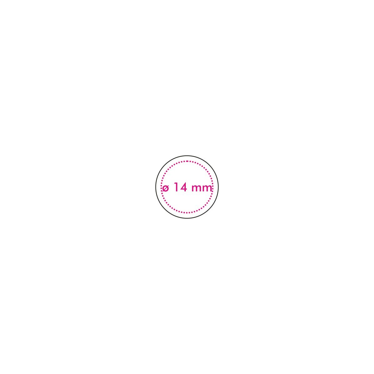 unten (ø 1,4 cm)