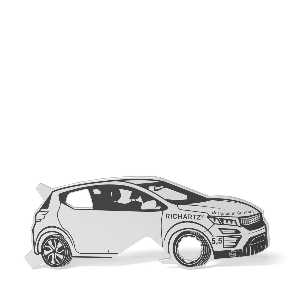 Auf der Klappkarte (9 x 5,5 x 0,23 cm)