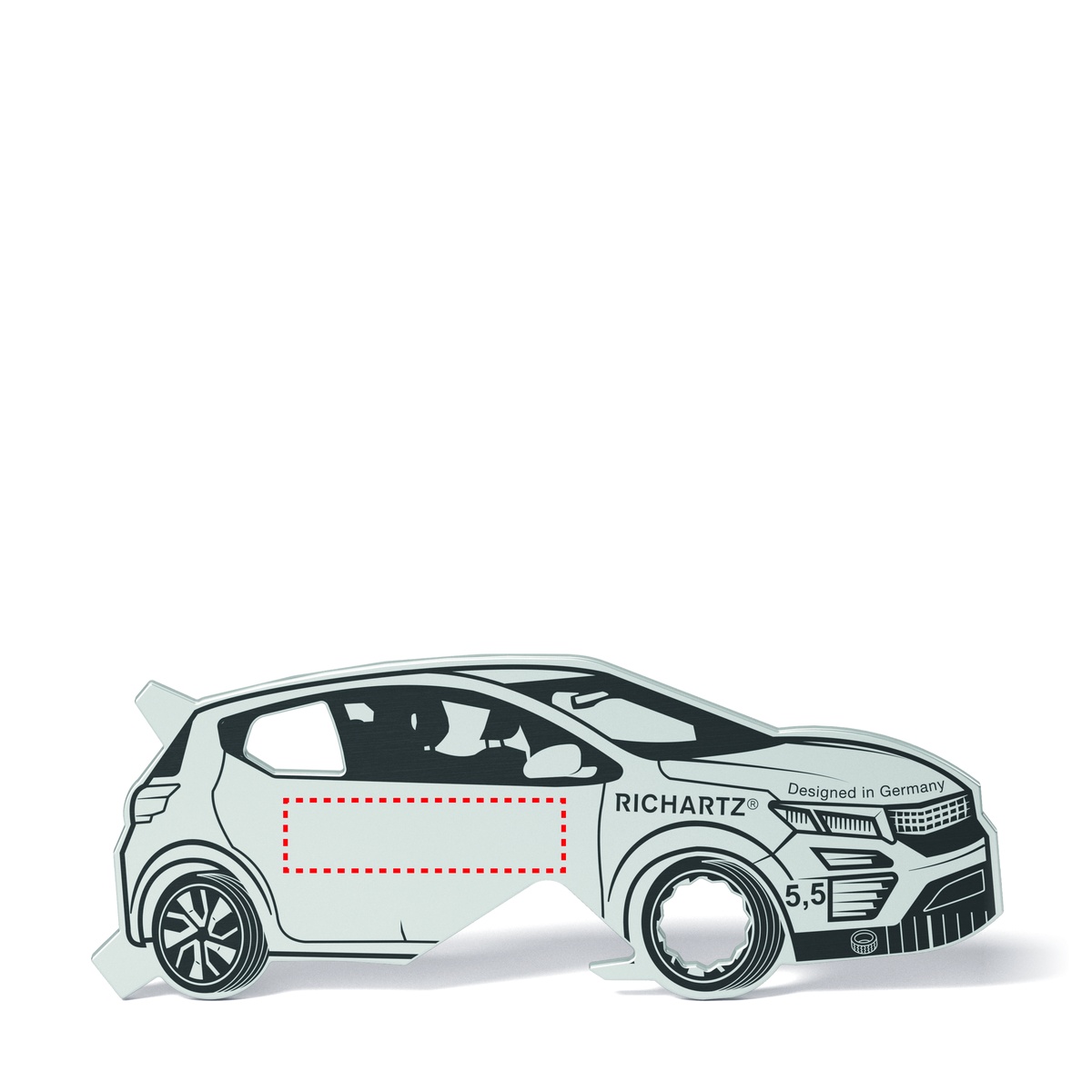 Auf dem Produkt Rückseite (1,7 x 0,7 cm)