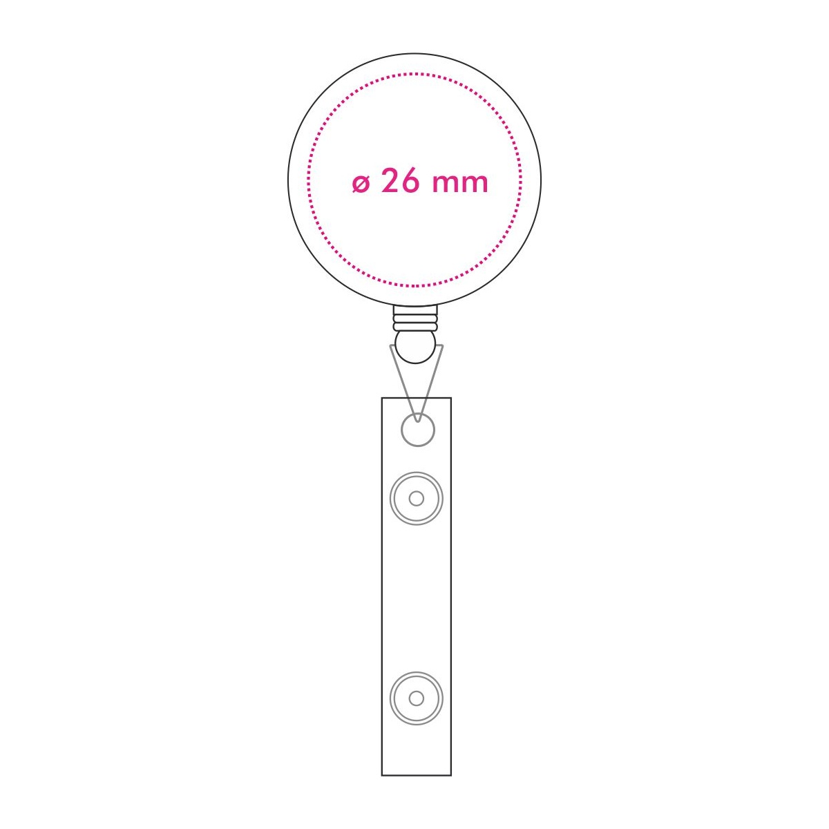 Vorderseite (ø 2,6 cm)