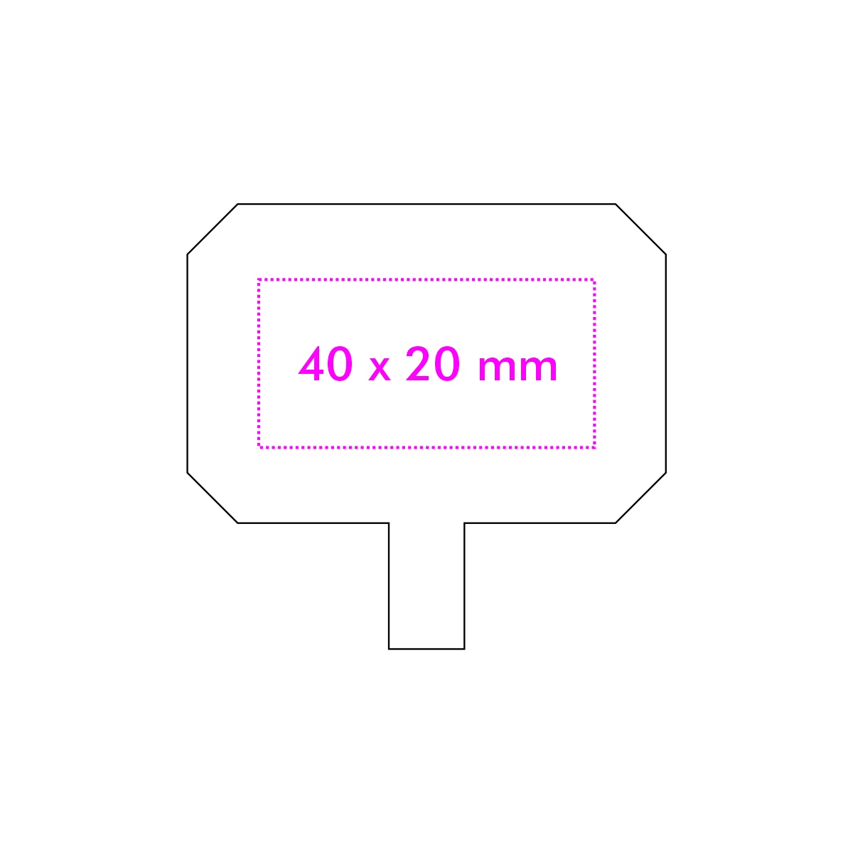 Vorderseite (4 x 2 cm)