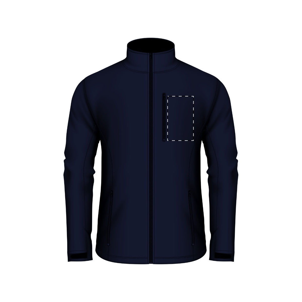 Linke Brust (80 x 80 mm)