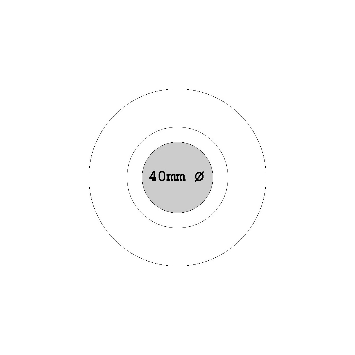 auf Boden (Hinterdruckt) (Ø 40 mm)