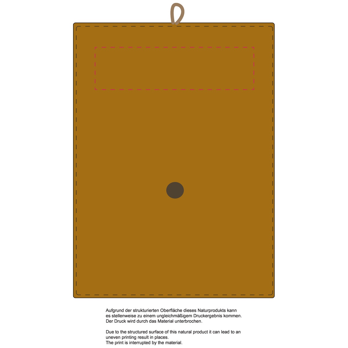 mittig (150 x 40 mm)