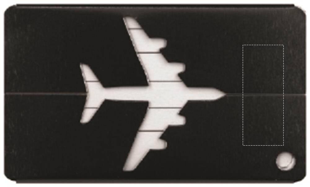 Auf Flugzeug unten (2,5 x 1 cm)