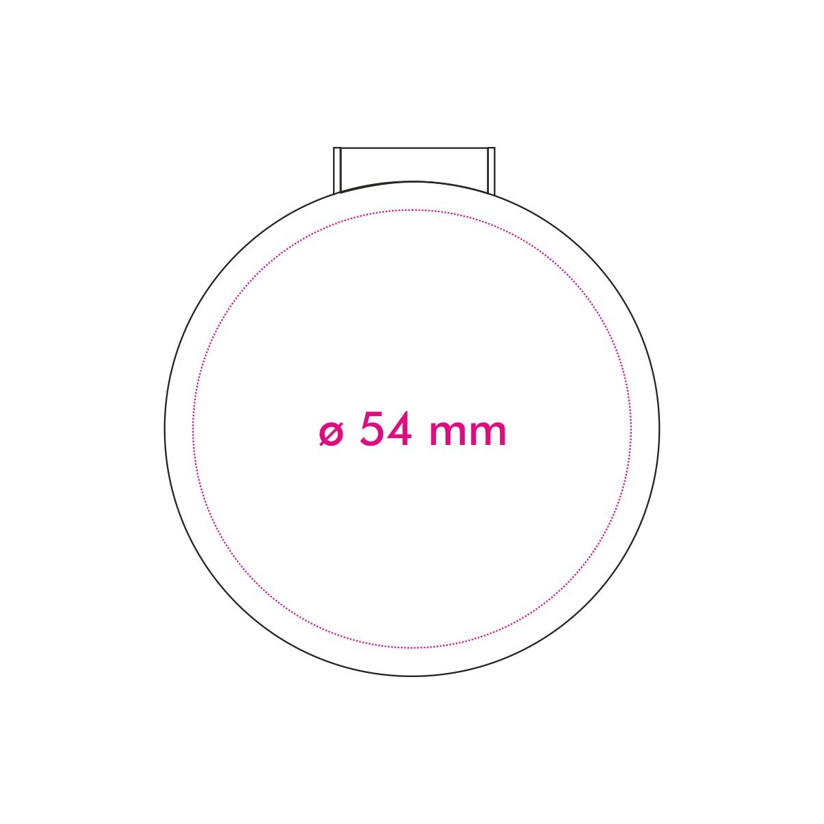 oben (ø 5,4 cm)