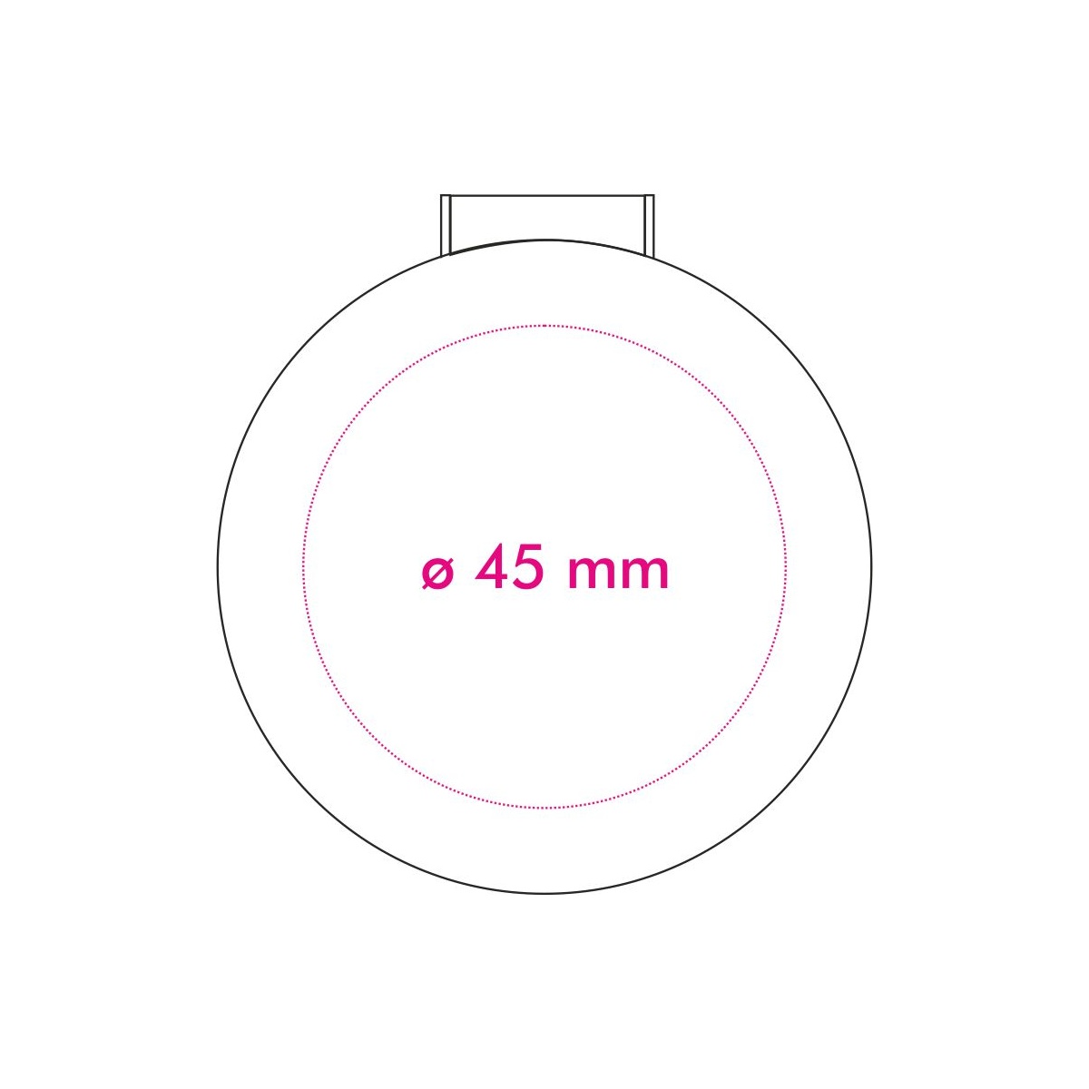 unten (ø 4,5 cm)