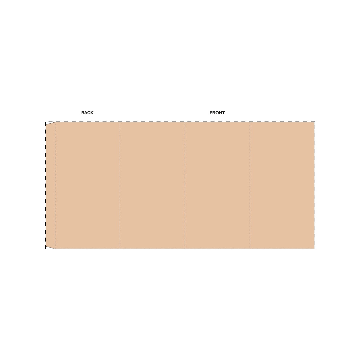 Maßgefertigte Kraft-Papierbanderole (378 x 178 mm)