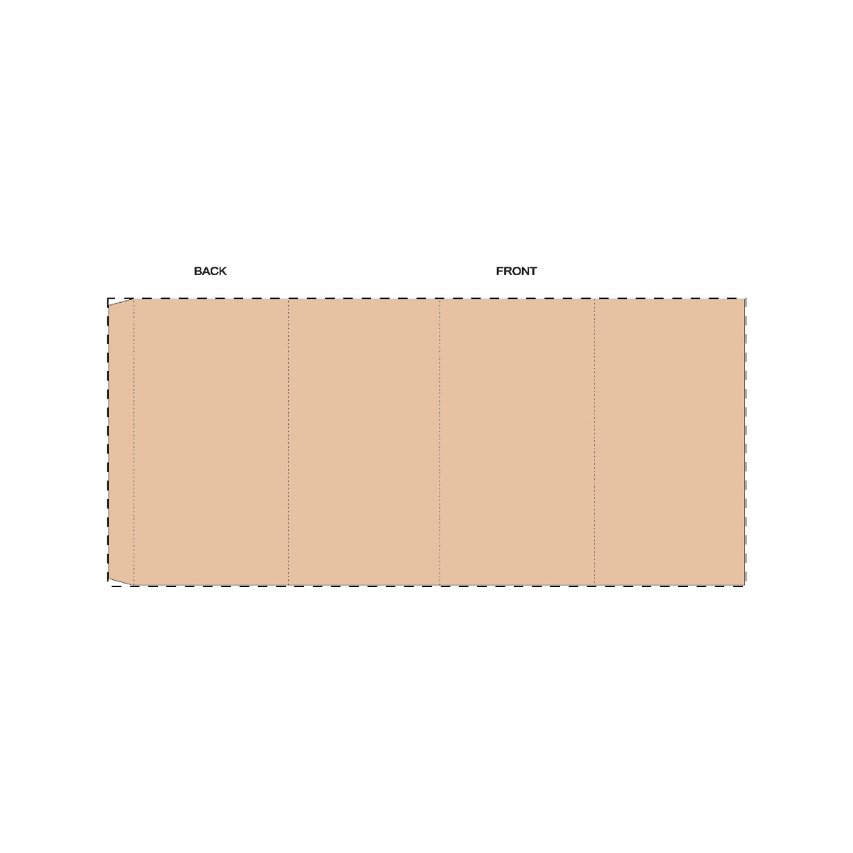 Maßgefertigte Kraft-Papierbanderole (334 x 150 mm)