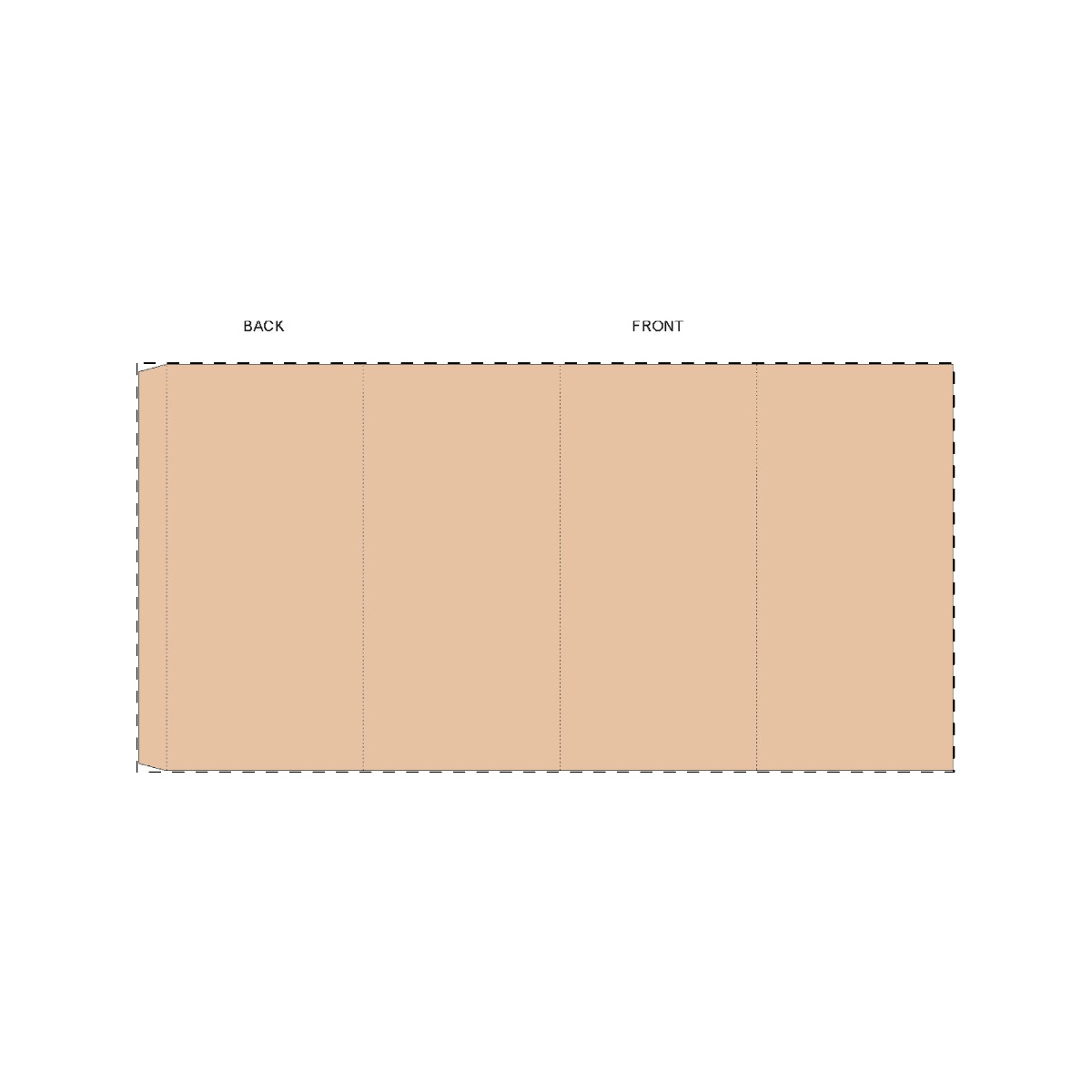 Maßgefertigte Papierbanderole (382 x 190 mm)