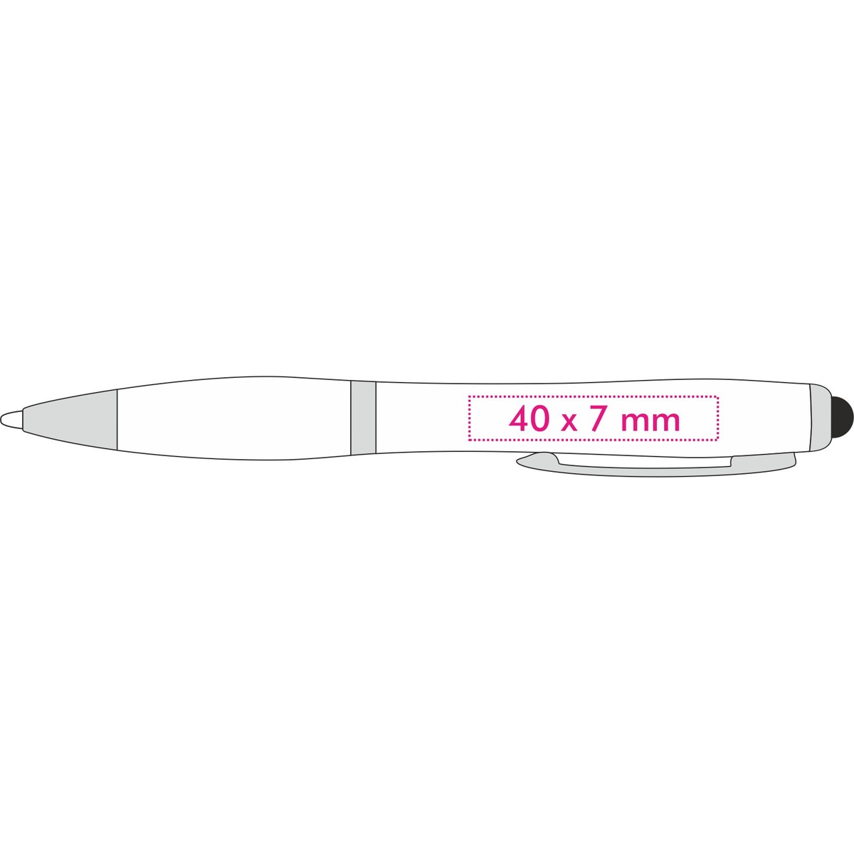 gegenüber von Clip (4 x 0,7 cm)