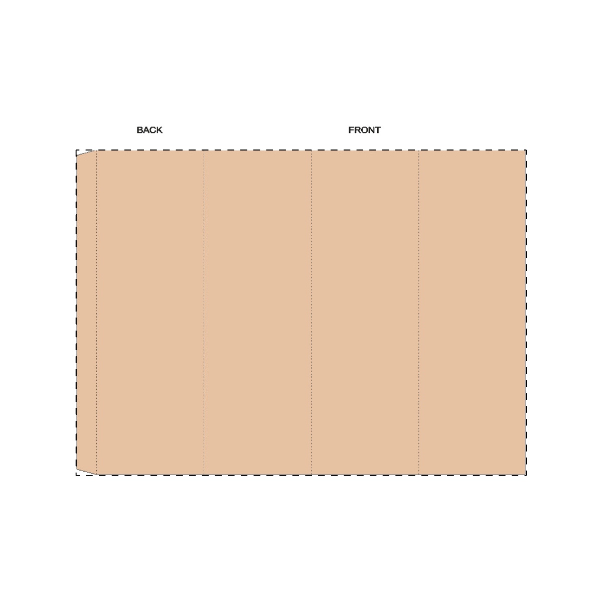 Maßgefertigte Kraft-Papierbanderole (298 x 215 mm)