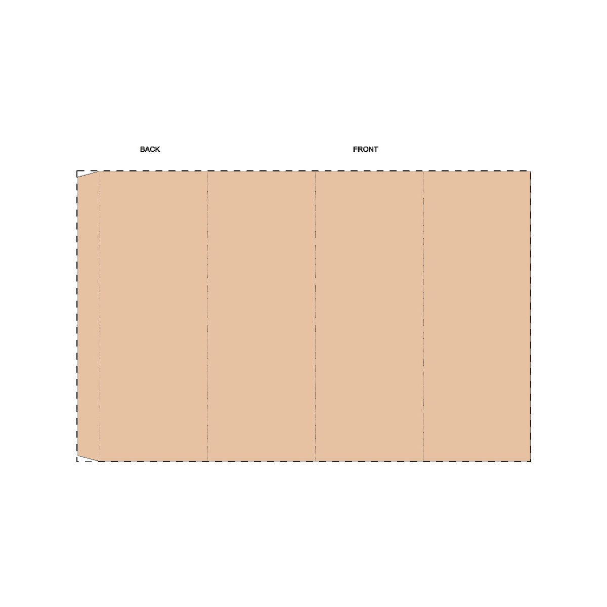 Maßgefertigte Kraft-Papierbanderole (321 x 205 mm)