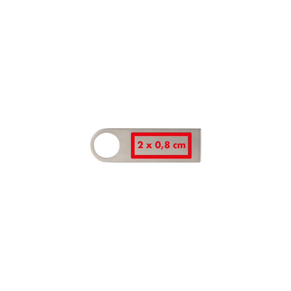 Auf dem Clip (0,8 x 2 cm)