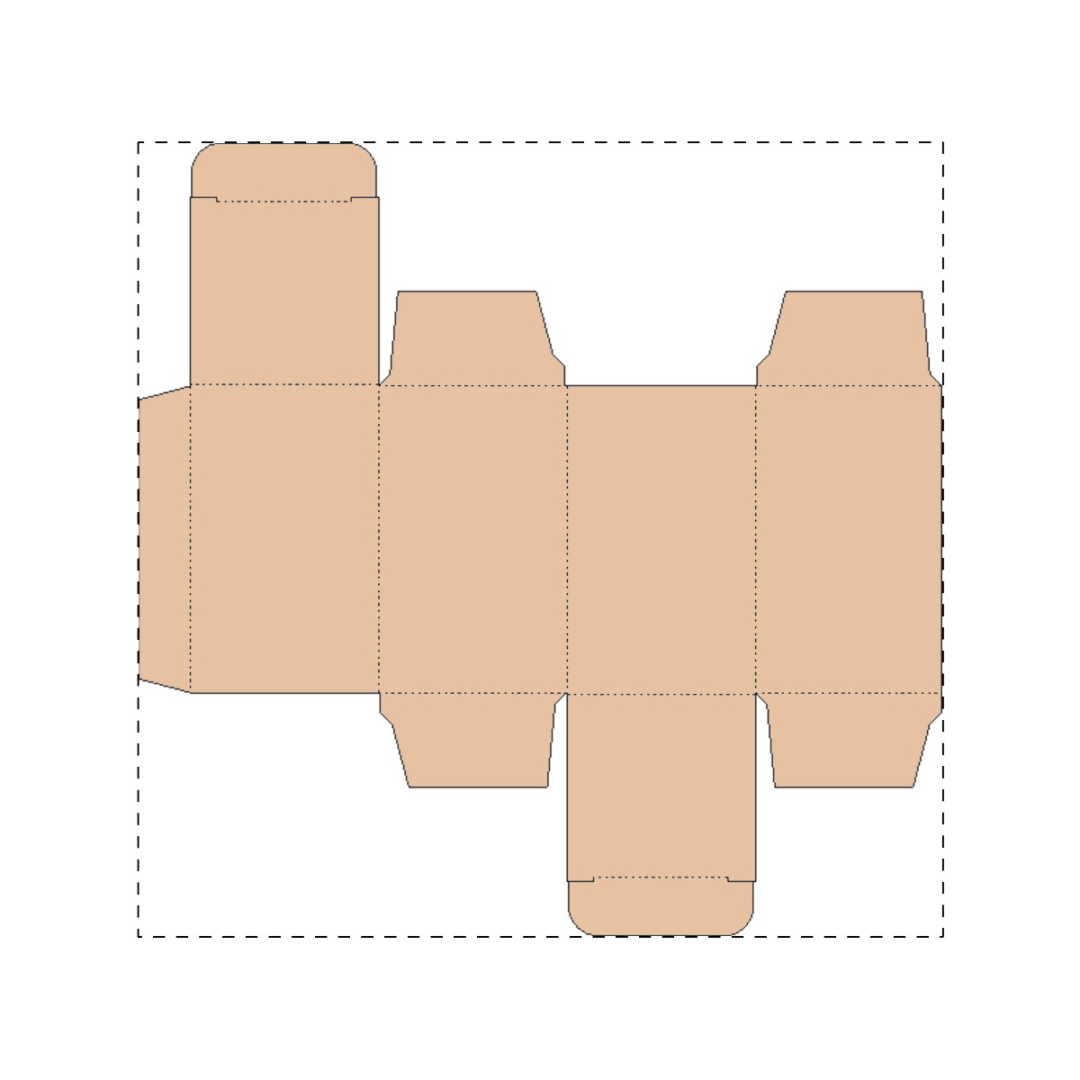 Maßgefertigter Kraft-Karton (205 x 202 mm)