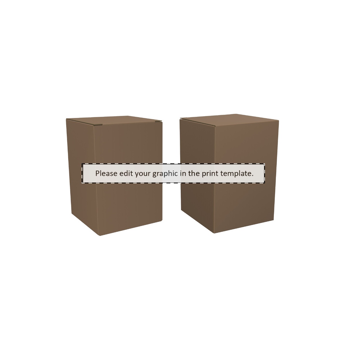 Maßgefertigter Kraft-Wellpappkarton (211 x 132 mm)