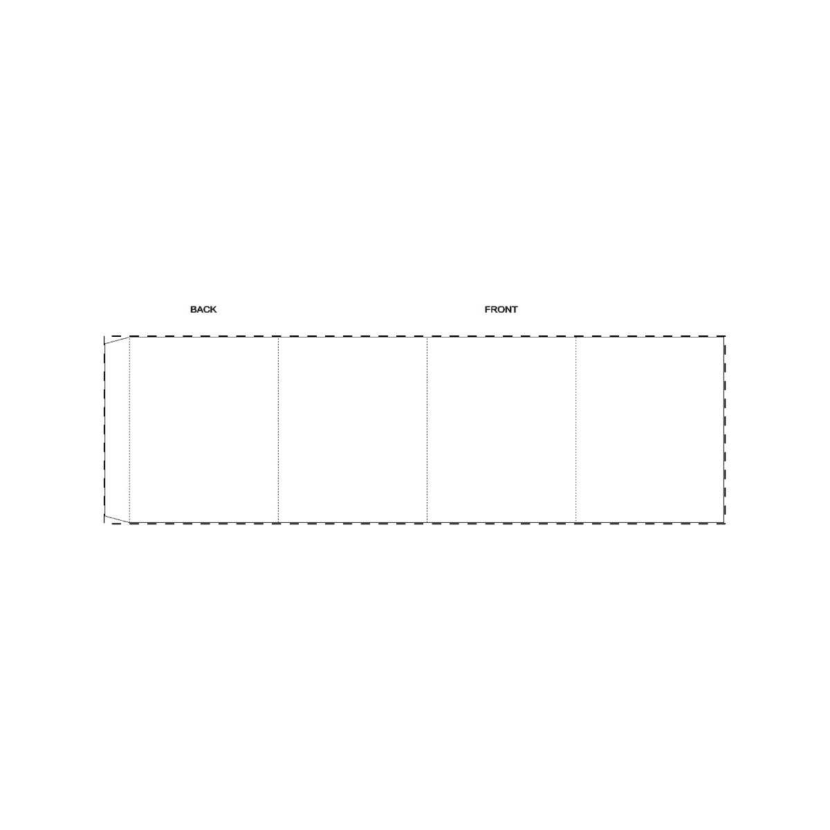 Maßgefertigte Papierbanderole (401 x 120 mm)
