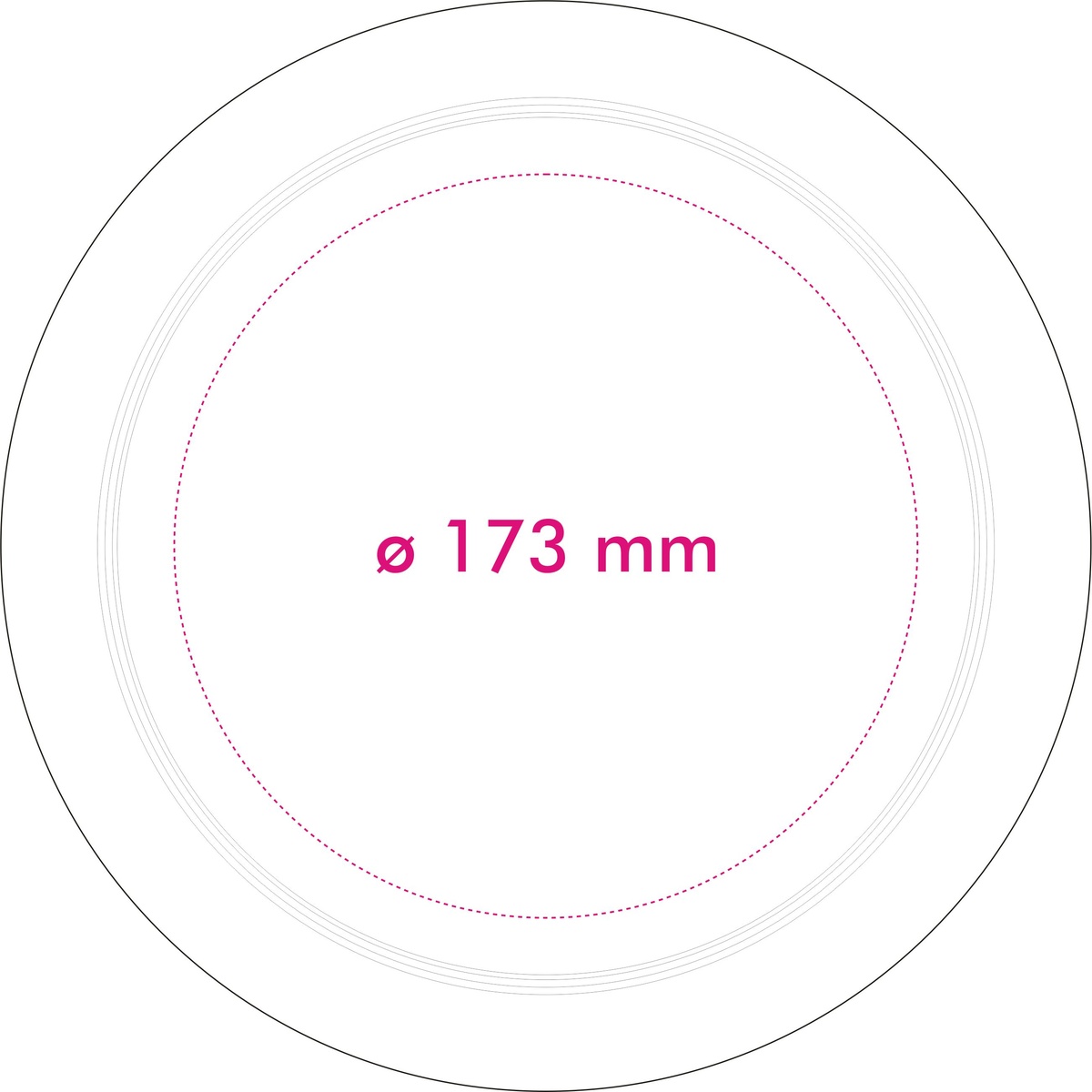 Vorderseite (ø 17,3 cm)