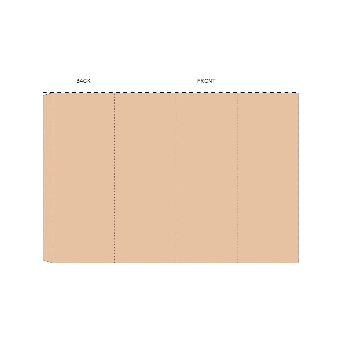 Maßgefertigte Kraft-Papierbanderole (338 x 225 mm)