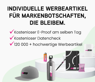 Individuelle Werbeartikel f&uuml;r Markenbotschaften, die bleiben.