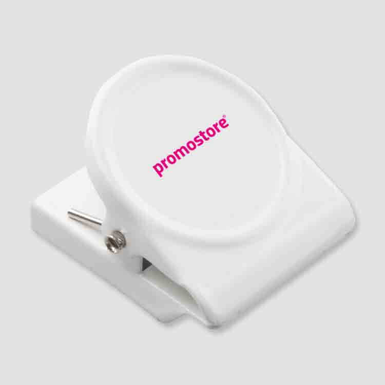 Mit Logo bedruckte Clips & Buttons Mit Logo bedruckte Clips & Buttons
